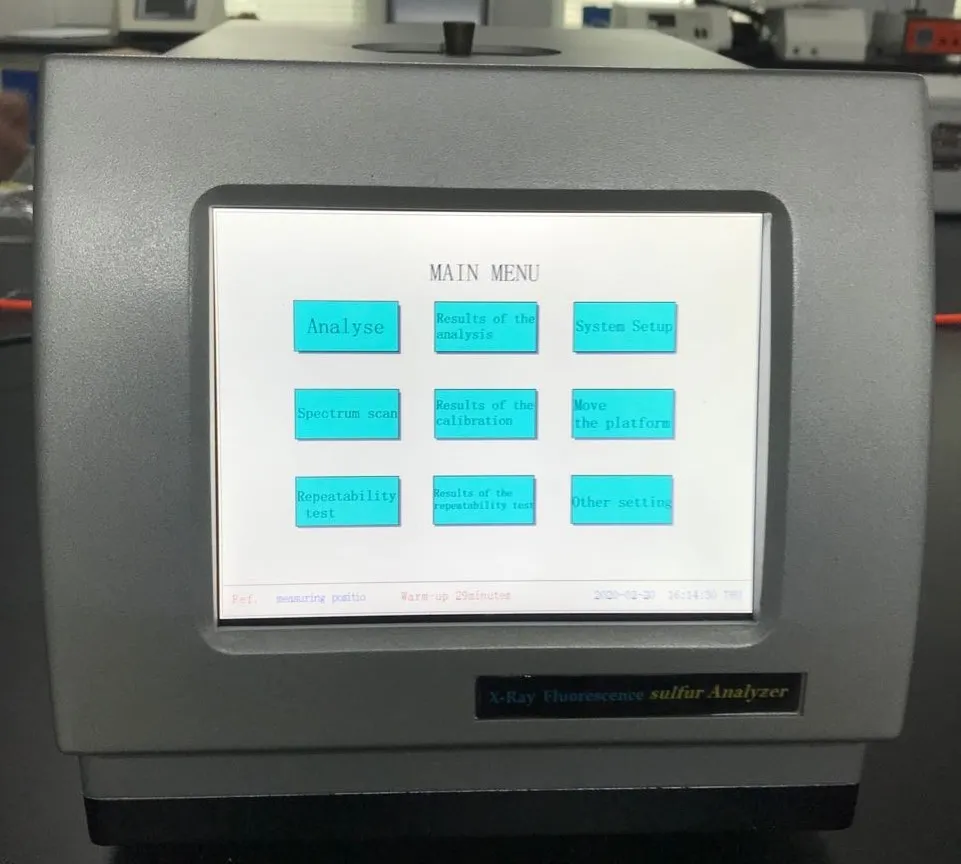 ASTM D4294 Sulfur Analyzer by X-ray Fluorescence Method (Test Range from 50PPM to 5%)