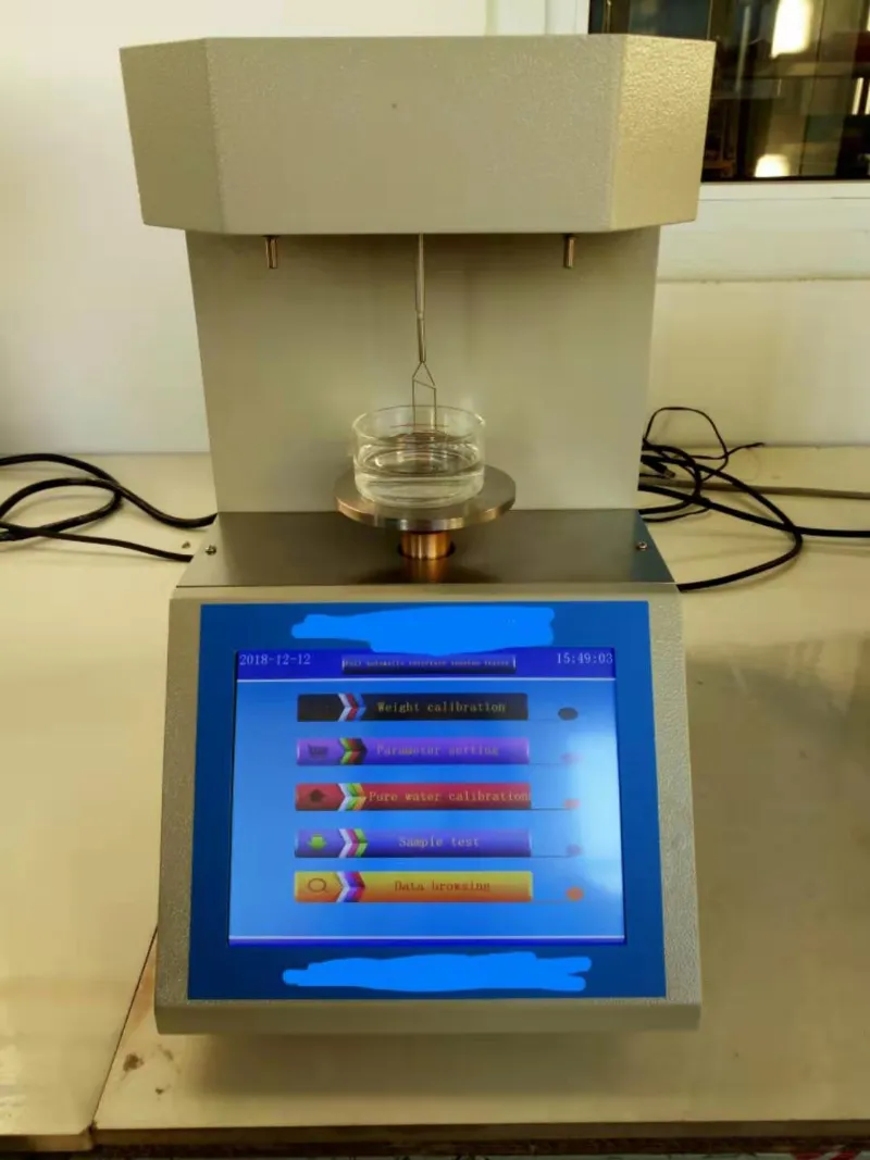 Fully Automatic Liquid Tension Meter Using ASTM D971