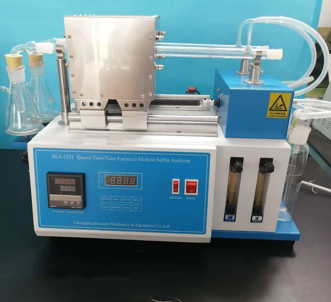 Laboratory ASTM D1551 Quartz-Tube Method Dark Petroleum Crude Oil Sulfur Analyzer